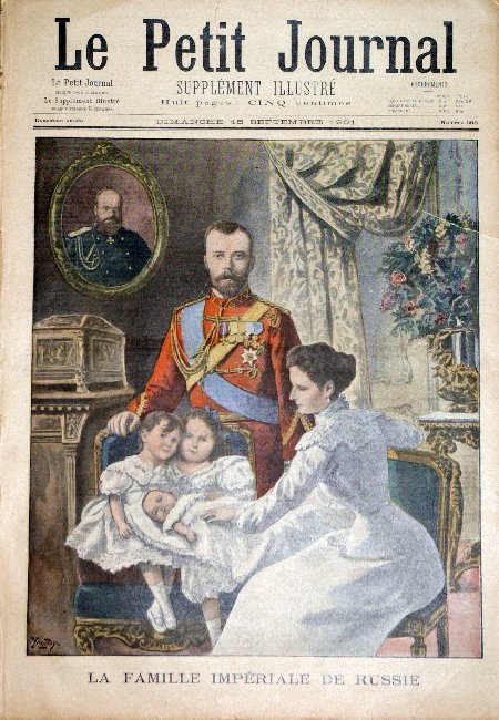 journal Le petit journal illustré La Famille Impériale de Russie.