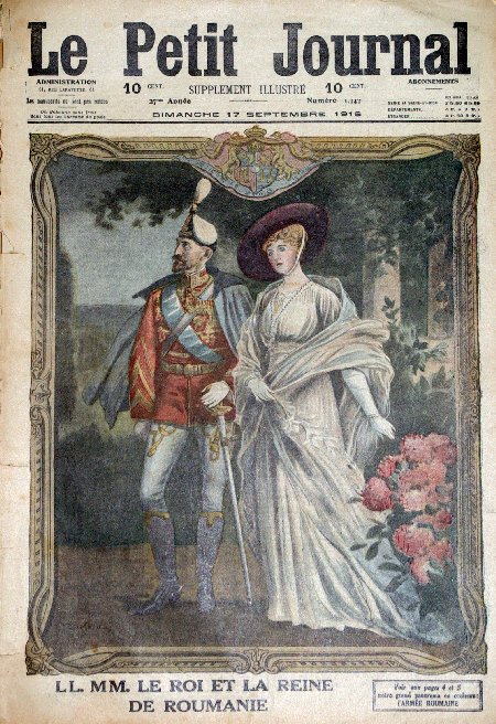 journal Le petit journal illustré Le Roi et la Reine de Roumanie.