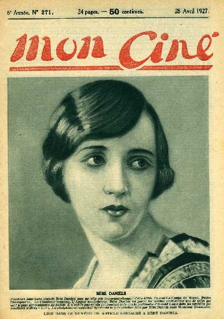 journal Mon Ciné BEBE DANIELS