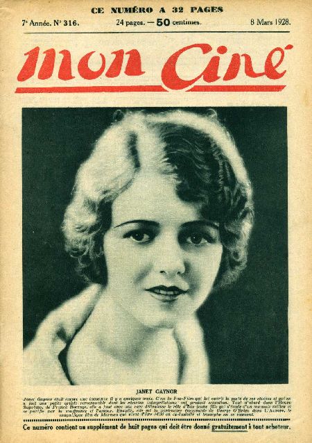 journal Mon Ciné JANET GAYNOR