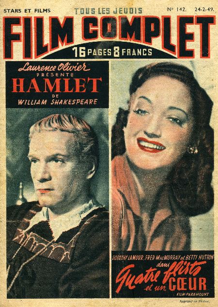 journal Film complet Hamlet avec Jean Simmons et Laurence Olivier