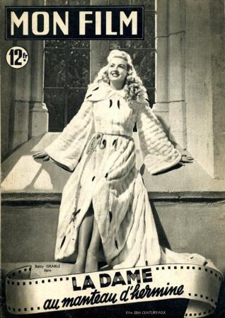 journal Mon Film Betty Grable dans La dame au manteau d'hermine