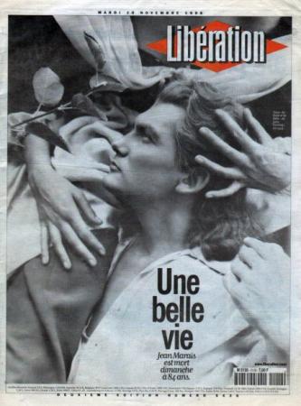journal Libération Une belle vie. Jean Marais est mort à 84 ans