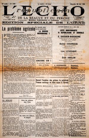 L'écho républicain ed. Orne