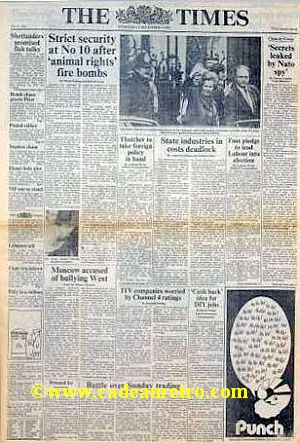 The Times british newspaper