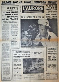 L'Aurore du 14 juillet 1967