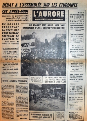 L'Aurore du 8 mai 1968