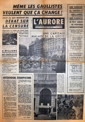 L'Aurore du 22 mai 1968