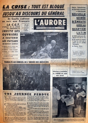 L'Aurore du 24 mai 1968