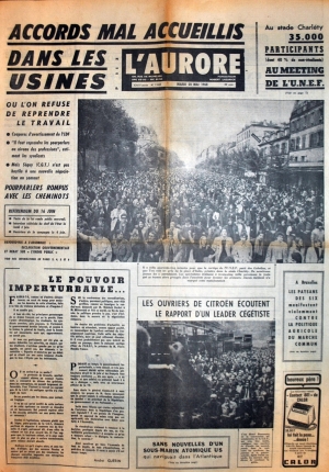 L'Aurore du 28 mai 1968