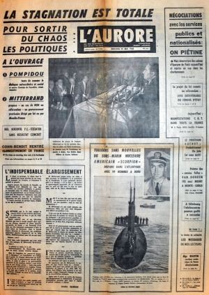 L'Aurore du 29 mai 1968