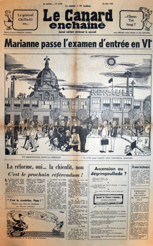 Le Canard enchaîné du 22 mai 1968