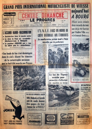 Centre Dimanche - Le progrès du 5 mai 1968