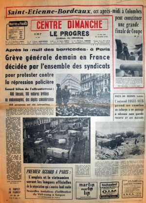 Centre Dimanche - Le Progrès du 12 mai 1968