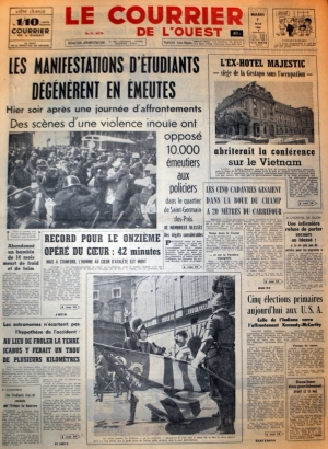 Le courrier de l'Ouest du 7 mai 1968