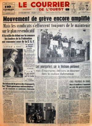 Le Courrier de l'Ouest du 21 mai 1968