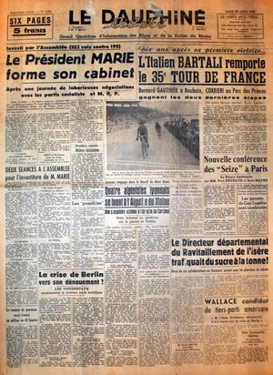 Le Dauphiné du 26 juillet 1948