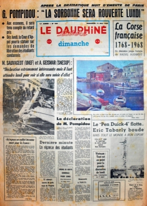 Le Dauphiné du 12 mai 1968