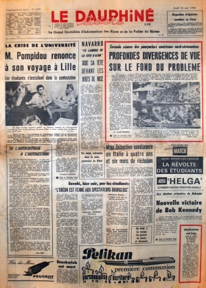Le Dauphiné du 16 mai 1968