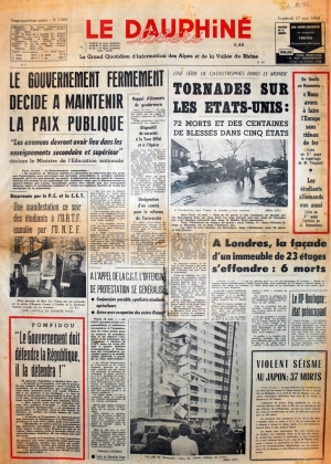 Le Dauphiné du 17 mai 1968