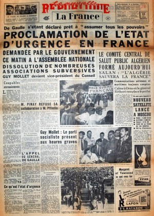 La nouvelle république - La France du 16 mai 1958