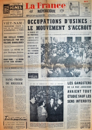 La France - La nouvelle république du 18 mai 1968
