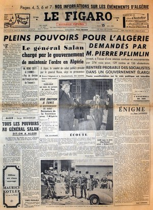 Le Figaro du 15 mai 1958