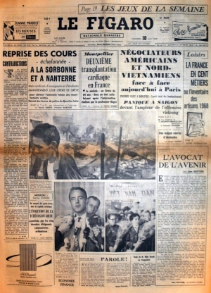 Le Figaro du 10 mai 1968
