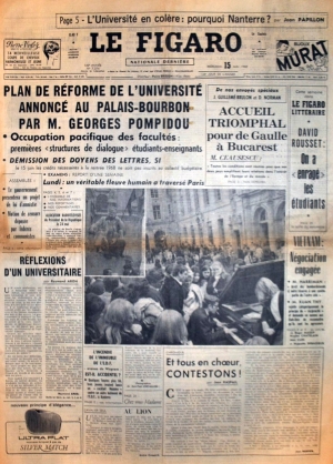 Le Figaro du 15 mai 1968