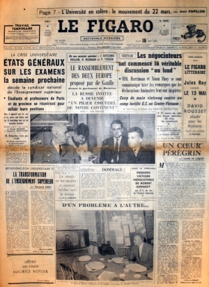 Le Figaro du 16 mai 1968