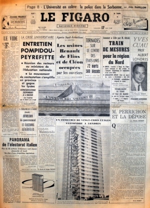 Le Figaro du 17 mai 1968