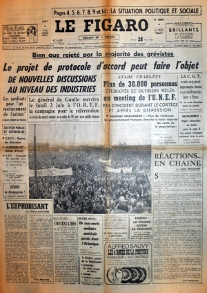 Le Figaro du 28 mai 1968