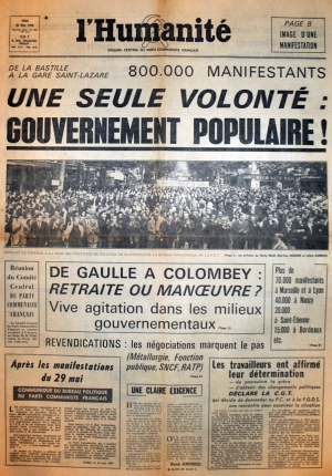 L'Humanité du 30 mai 1968