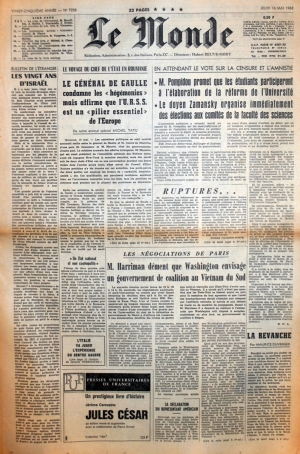 journal du 16 mai 1968