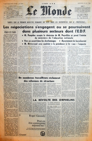 journal du 29 mai 1968