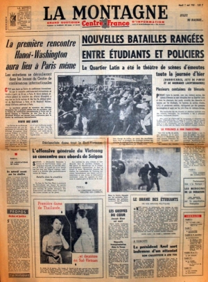 La Montagne du 7 mai 1968