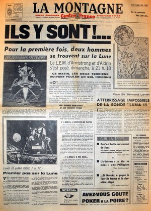 La Montagne du 21 juillet 1969