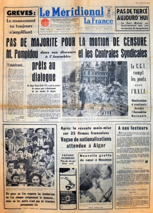 Le Méridional du 23 mai 1968