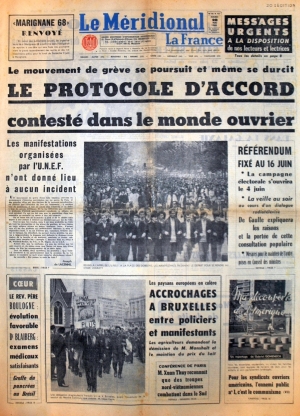 Le Méridional du 28 mai 1968