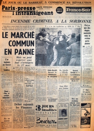 Paris-Presse - L'Intransigeant du 3 mai 1968