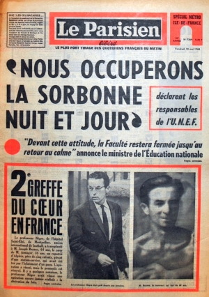 Le Parisien du 10 mai 1968
