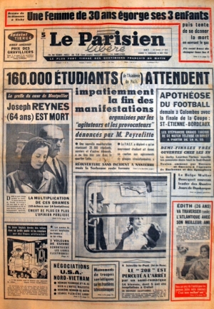 Le Parisien du 11 mai 1968