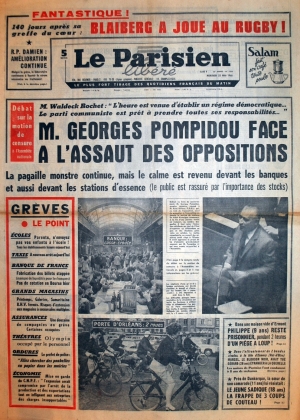 Le Parisien du 22 mai 1968