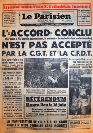 Le Parisien du 29 mai 1968