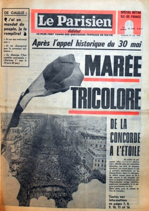 Le Parisien du 31 mai 1968