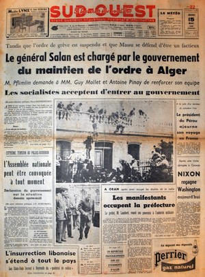 Sud-Ouest du 15 mai 1958