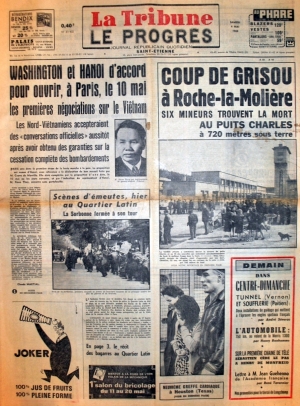 La Tribune - Le Progrès du 4 mai 1968
