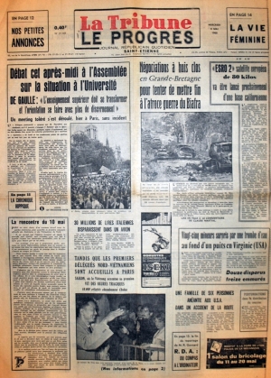 La Tribune - Le Progrès du 8 mai 1968