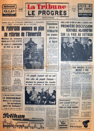 La Tribune - Le Progrès du15 mai 1968