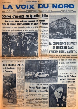 La voix du Nord du 7 mai 1968